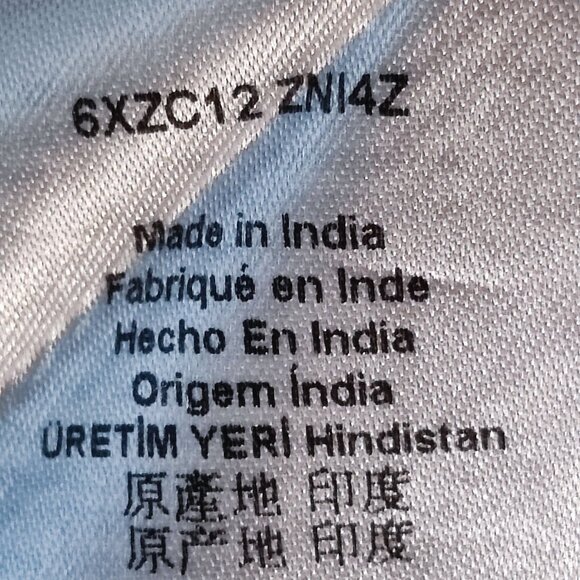 Armani Exchange button down shirt men's size XL light grey w graphic design slim - Picture 9 of 13